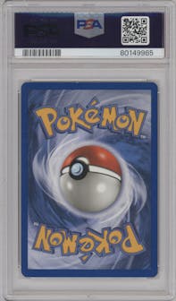 Machamp from the 2003 Pokemon E-CARD set graded by PSA and given an overall grade of 9.