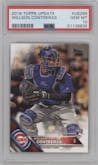 Willson Contreras from the 2016 Topps Update Series set graded by PSA and given an overall grade of 10.