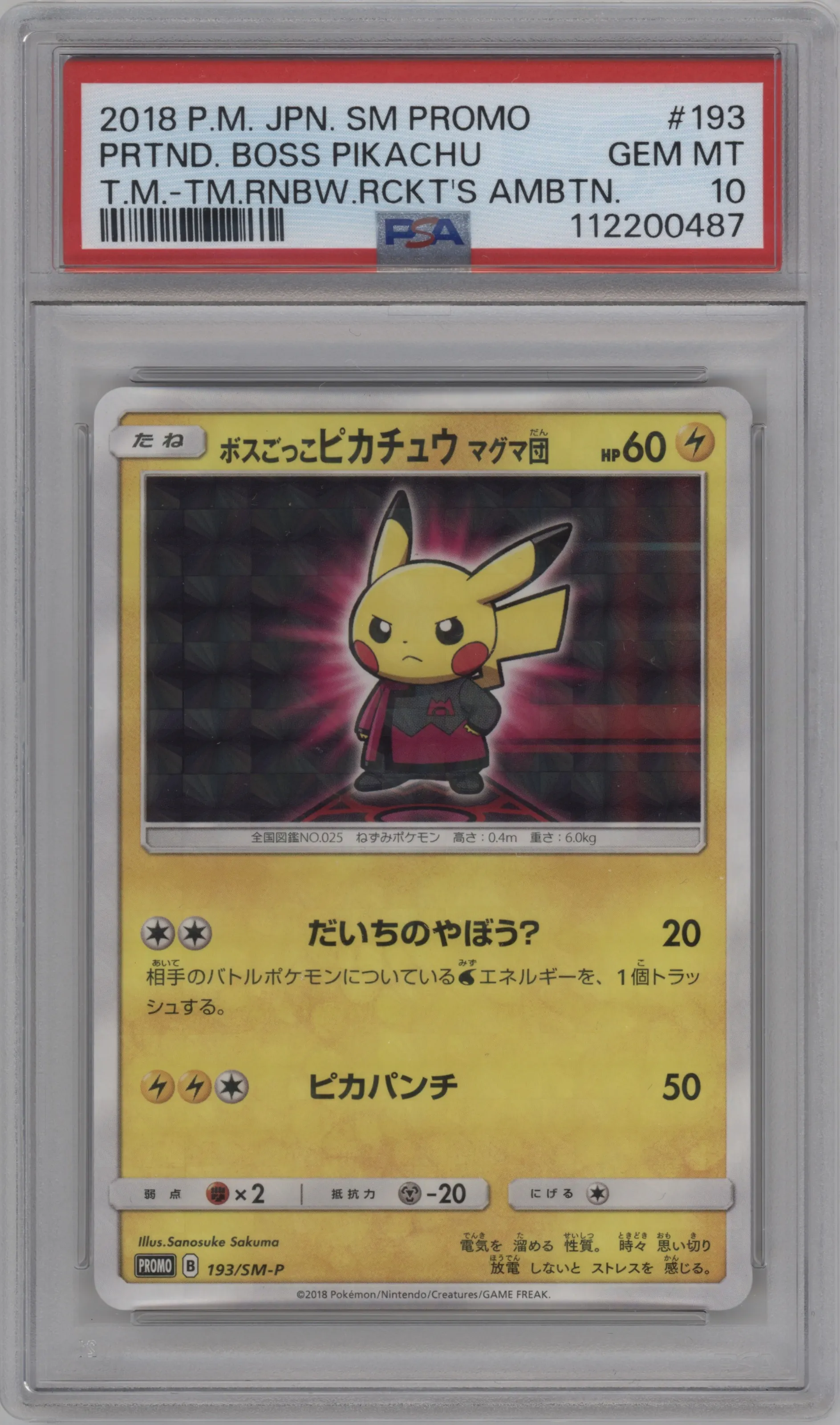 Team Boss Pikachu (Magma)