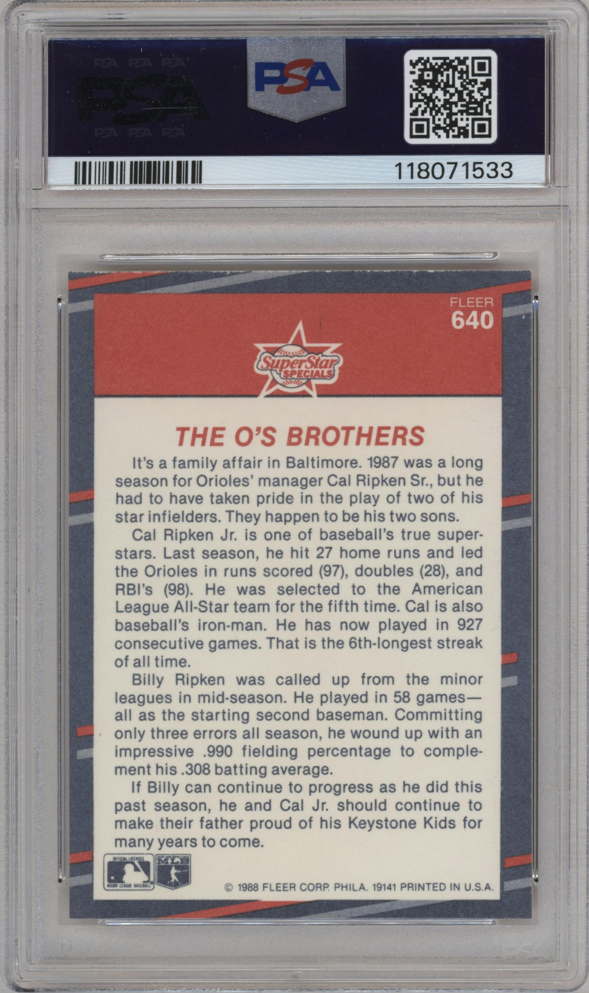 Bill Ripken/Cal Ripken Jr.