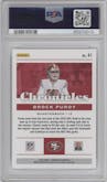 Brock Purdy from the 2022 Panini Chronicles set graded by PSA and given an overall grade of 10.