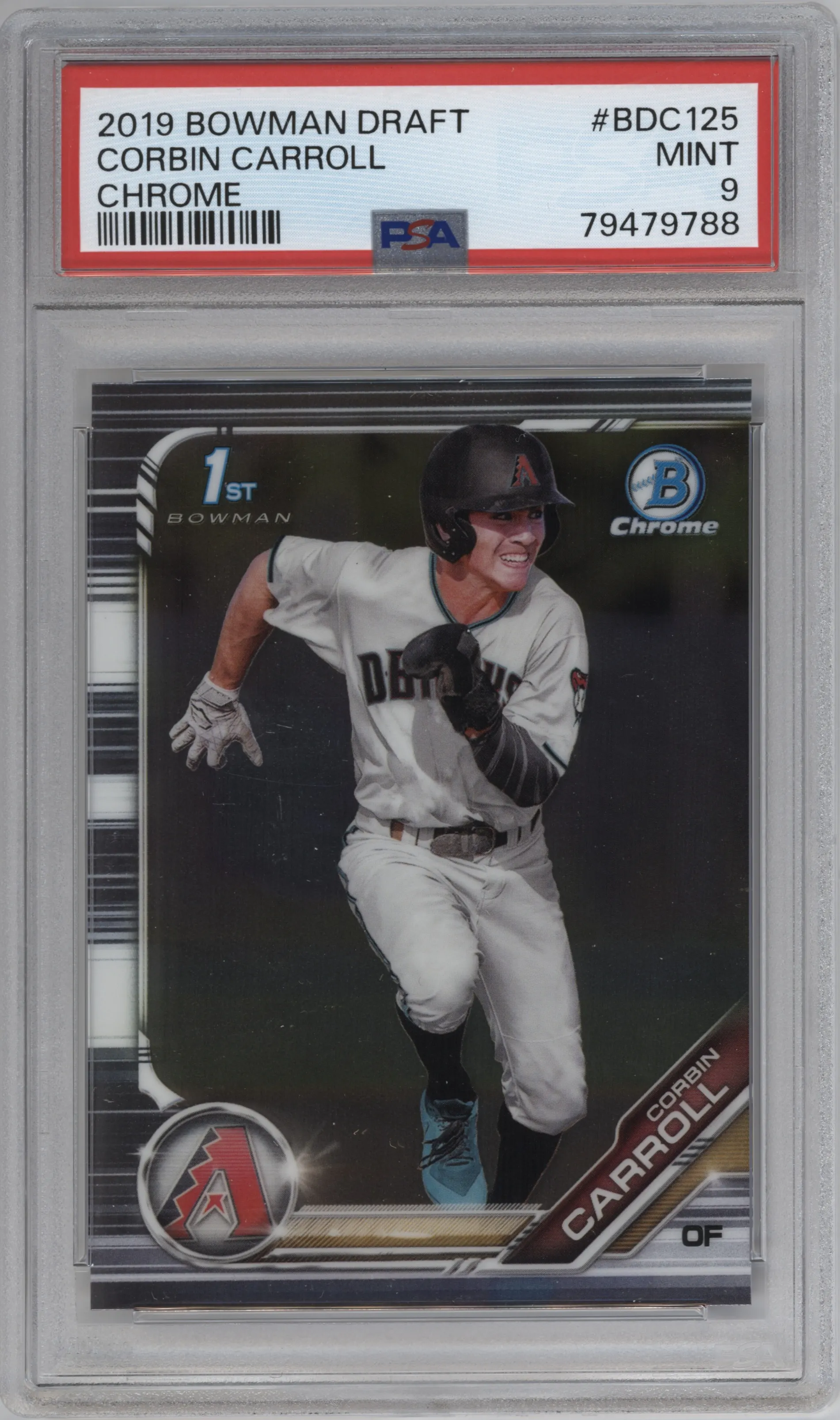 2019 Bowman Draft Chrome Corbin Carroll PSA 9