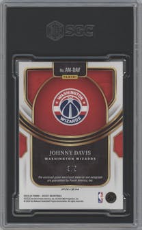 Johnny Davis from the 2023-24 Panini Select  set featuring a Green parallel graded by SGC and given an overall grade of 9.5.