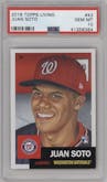 Juan Soto from the Ultimate Topps Living Set   set graded by PSA and given an overall grade of 10.