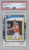 Bo Nix from the 2024 Donruss set graded by PSA and given an overall grade of 10.