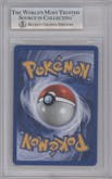 Typhlosion from the 2000 Pokemon Neo Genesis set graded by Beckett and given an overall grade of 8.5.