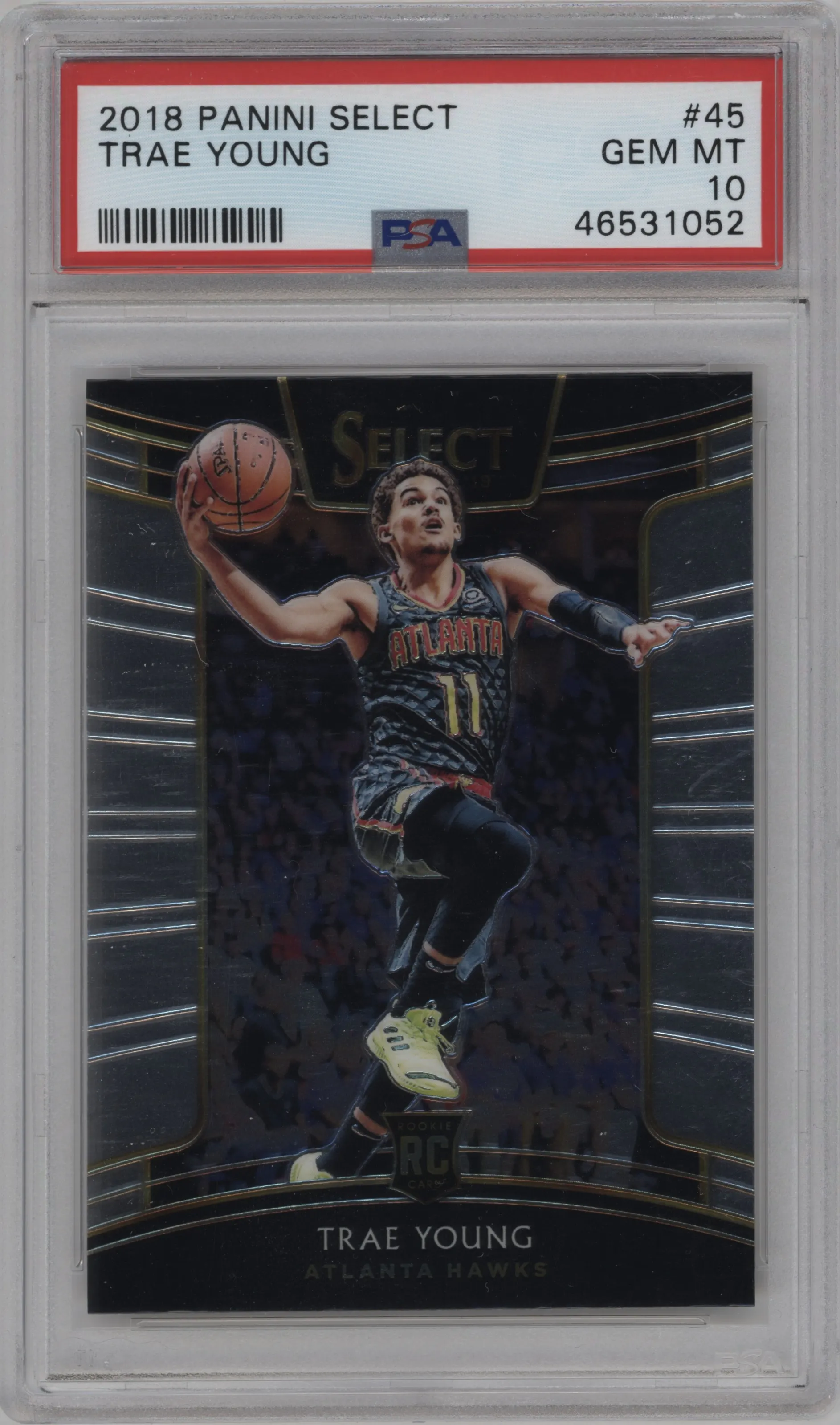 2018 Panini Select Trae Young #45 PSA 10