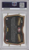 Brock Purdy from the 2022 Panini Select set graded by PSA and given an overall grade of 10.