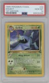 Golbat from the 1999 Pokemon set graded by PSA and given an overall grade of 10.