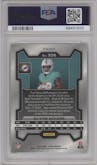 De'Von Achane from the 2023 Panini Prizm set graded by PSA and given an overall grade of 10.
