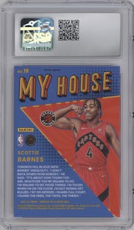 Scottie Barnes from the 2021-22 Panini Donruss Optic set featuring a Red Wave parallel graded by CSG and given an overall grade of 8.5.