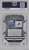 Aidan Hutchinson from the 2022 Panini Chronicles set featuring a Red parallel graded by PSA and given an overall grade of 10.