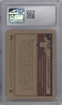Undertaker from the 2021 Topps WWE Living Set  set graded by CSG and given an overall grade of 10.