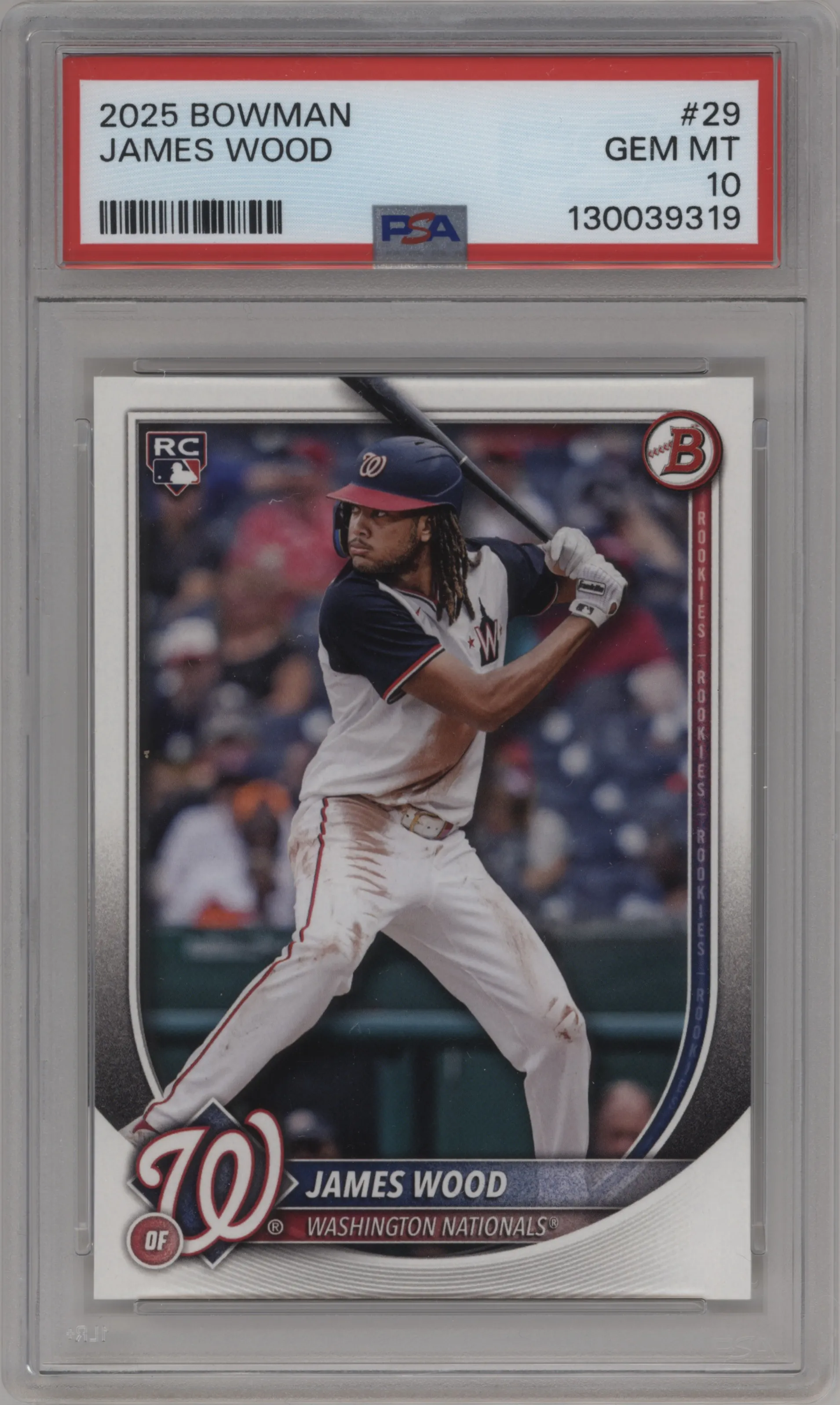 2025 Bowman James Wood #29 PSA 10