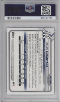 Kevin Alcantara from the 2021 Bowman Mega Box set graded by PSA and given an overall grade of 10.