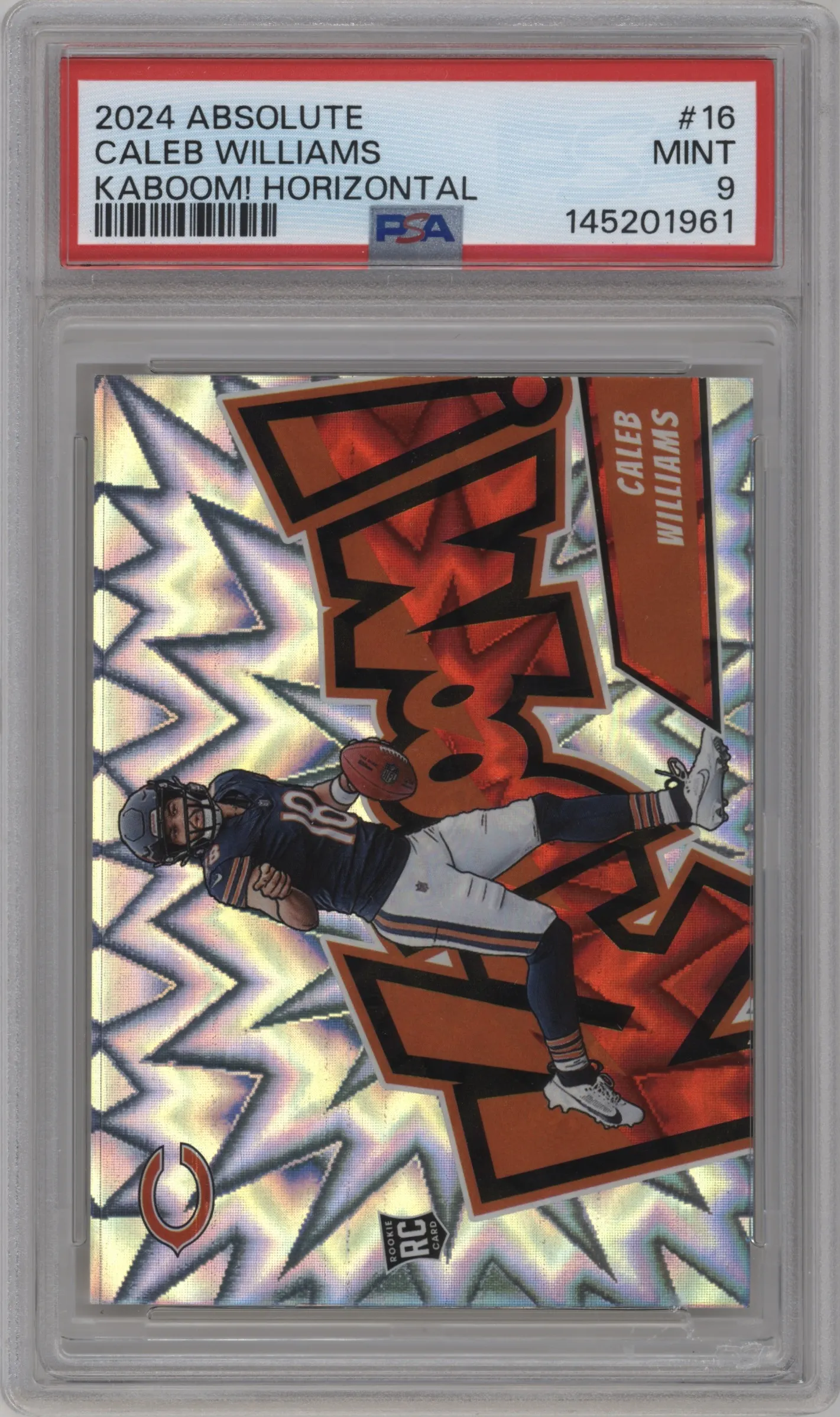 2024 Panini Absolute Kaboom Horizontal Caleb Williams #16 PSA 9