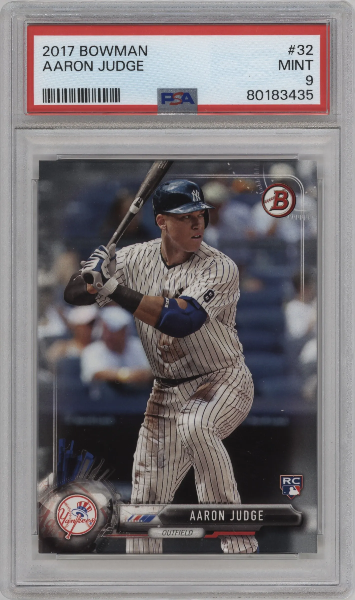 2017 Bowman Aaron Judge #32 PSA 9