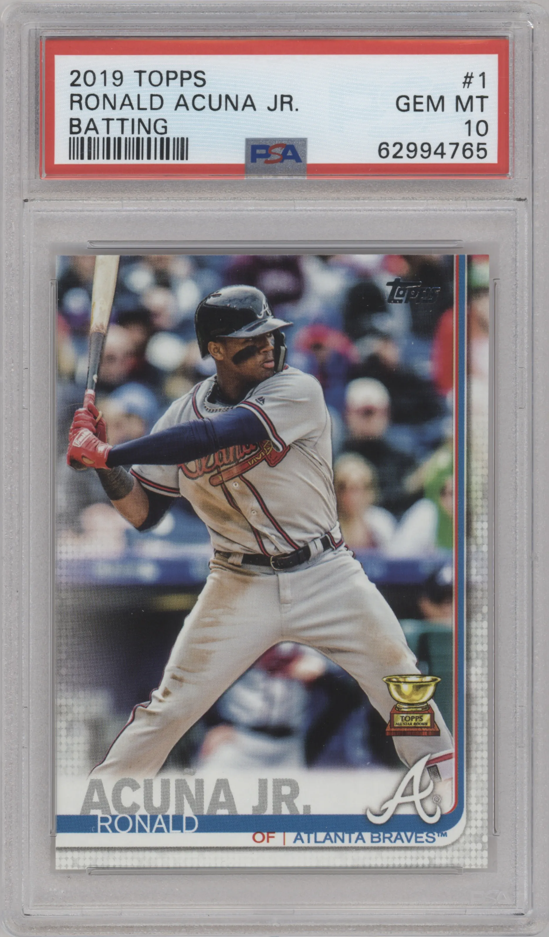 2019 Topps Series 1 Ronald Acuna Jr. PSA 10