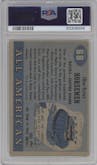 The Four Horsemen from the 1955 Topps All-American set graded by PSA and given an overall grade of 2.