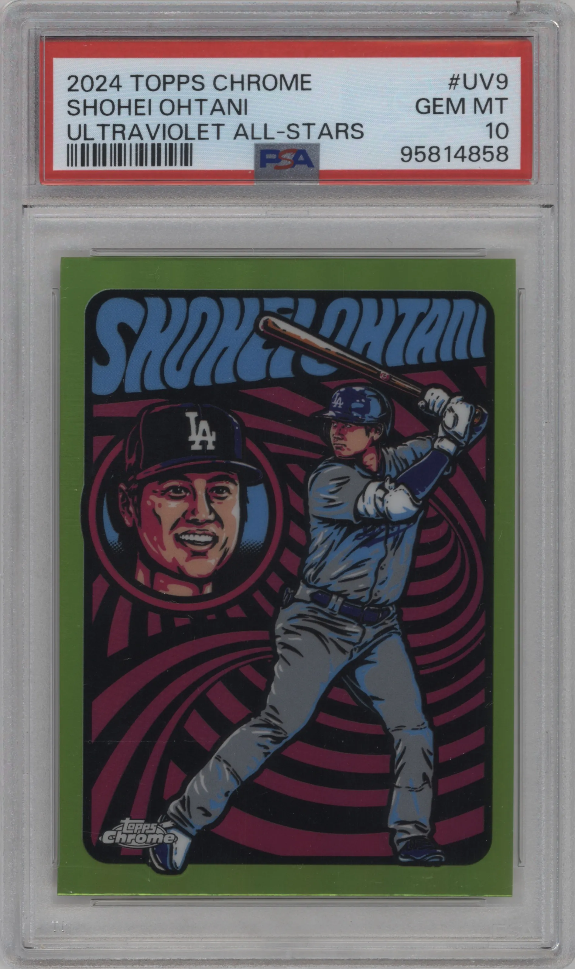 2024 Topps Chrome Ultraviolet All-Stars Shohei Ohtani #UV-9 PSA 10