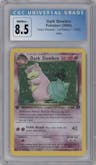 Dark Slowbro from the 2000 Pokemon set graded by CSG and given an overall grade of 8.5.