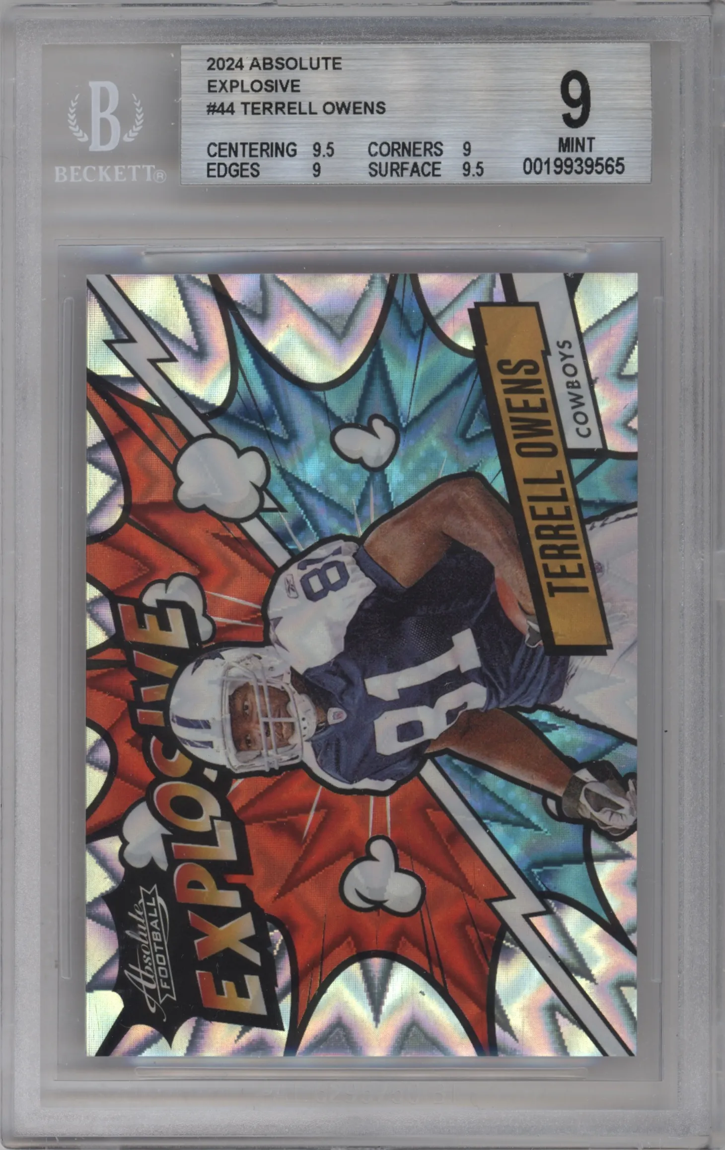 2024 Panini Absolute Explosive Terrell Owens #EX-TOW BGS 9