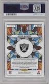 Brock Bowers  from the 2024 Panini Mosaic set graded by PSA and given an overall grade of 9.