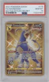 Houndoom from the 2021 Pokemon SWSH set graded by PSA and given an overall grade of 10.