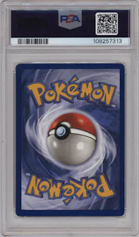 Charizard from the 1999 Pokemon set graded by PSA and given an overall grade of 6.
