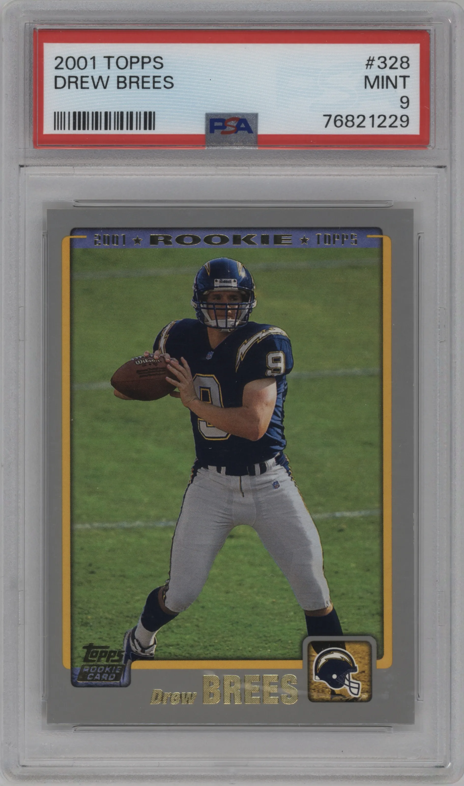 2001 Topps Drew Brees #328 PSA 9