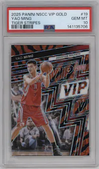 Yao Ming — 2025 Panini National VIP Tiger Stripes #19