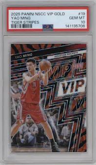 Yao Ming — 2025 Panini National VIP Tiger Stripes #19