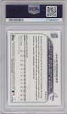 Julio Rodriguez from the 2022 Topps Holiday set graded by PSA and given an overall grade of 10.