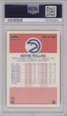 Wayne Rollins from the 1986-87 Fleer set graded by PSA and given an overall grade of 9.