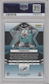 Tyreek Hill from the 2022 Panini Mosaic set featuring a Genesis parallel graded by PSA and given an overall grade of 10.
