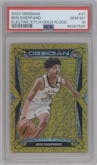 Ben Sheppard from the 2023-24 Panini Obsidian set featuring a Electric Etch Gold Flood parallel graded by PSA and given an overall grade of 10.