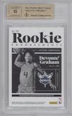 Devonte' Graham from the 2018-19 Panini Encased set featuring a Red parallel graded by Beckett and given an overall grade of 9.5.