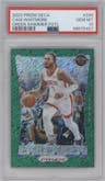 Cam Whitmore from the 2023-24 Panini Prizm Deca set featuring a FOTL Green Shimmer parallel graded by PSA and given an overall grade of 10.