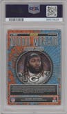 Aaron Jones from the 2023 Panini Mosaic set graded by PSA and given an overall grade of 10.