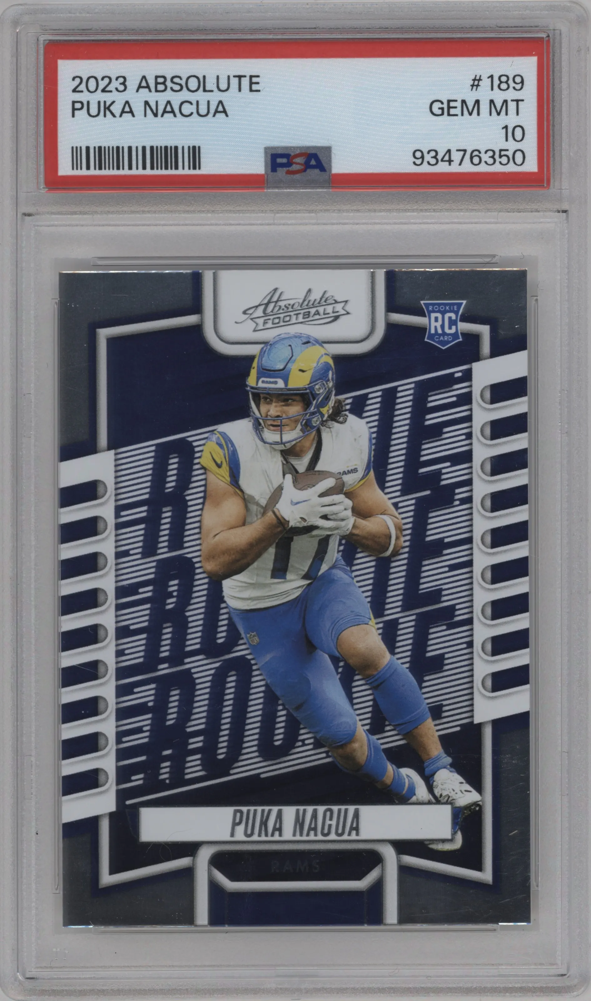 2023 Panini Absolute Puka Nacua Retail PSA 10