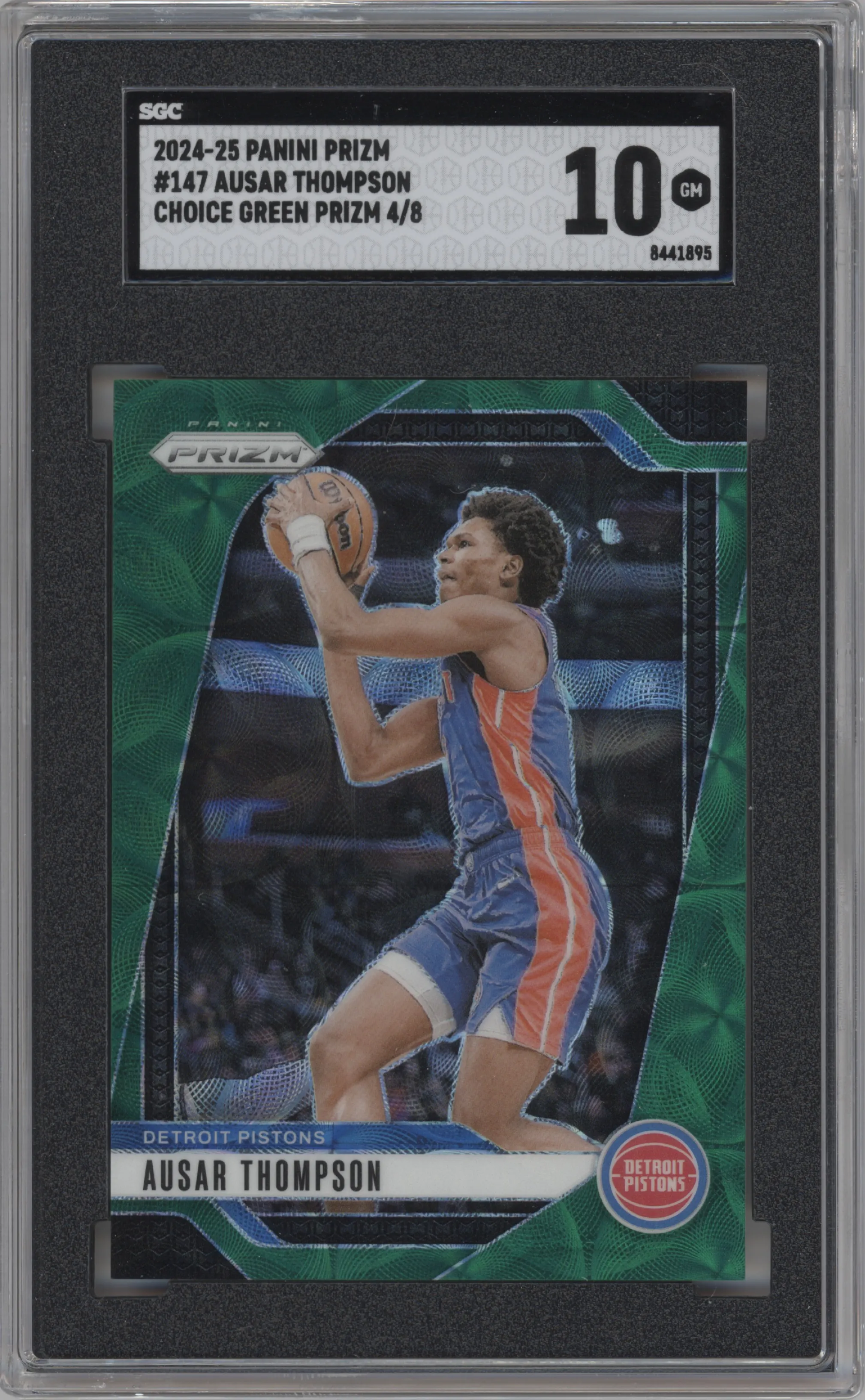 2024 Panini Prizm Ausar Thompson Choice Green #147 SGC 10