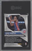 Ausar Thompson from the 2024-25 Panini Prizm set featuring a Choice Green parallel graded by SGC and given an overall grade of 10.