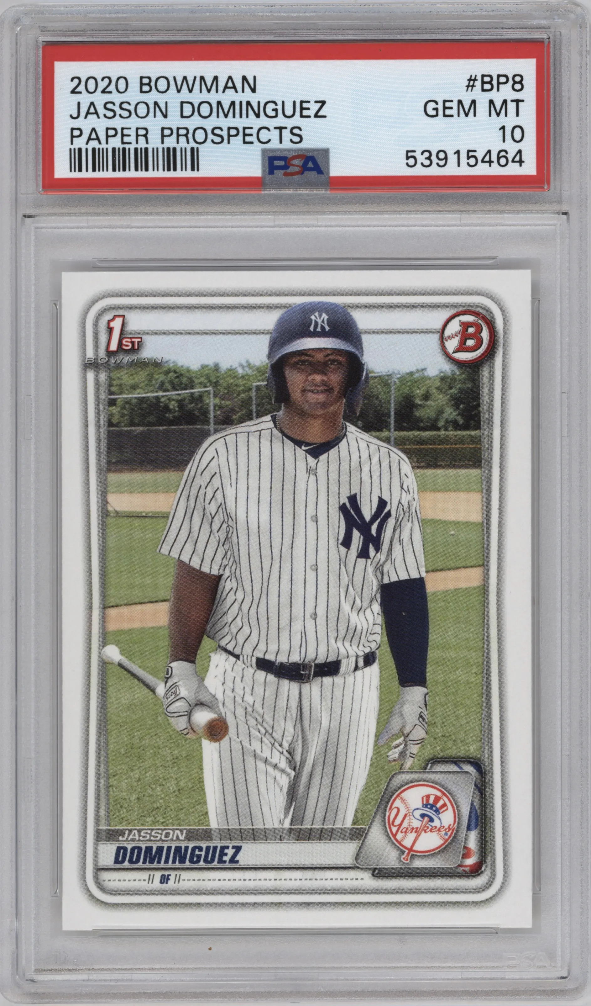 2020 Bowman Prospect Jasson Dominguez PSA 10