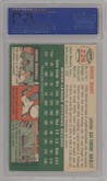 Jehosie Heard from the 1954 Topps set graded by PSA and given an overall grade of 6.