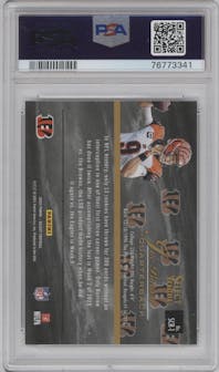 Joe Burrow from the 2020 Panini Select set graded by PSA and given an overall grade of 10.
