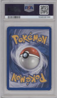 Metagross from the 2005 Pokemon EX set graded by PSA and given an overall grade of 7.