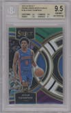 Ausar Thompson from the 2023-24 Panini Select  set featuring a Green/White/Purple Prizm  parallel graded by Beckett and given an overall grade of 9.5.