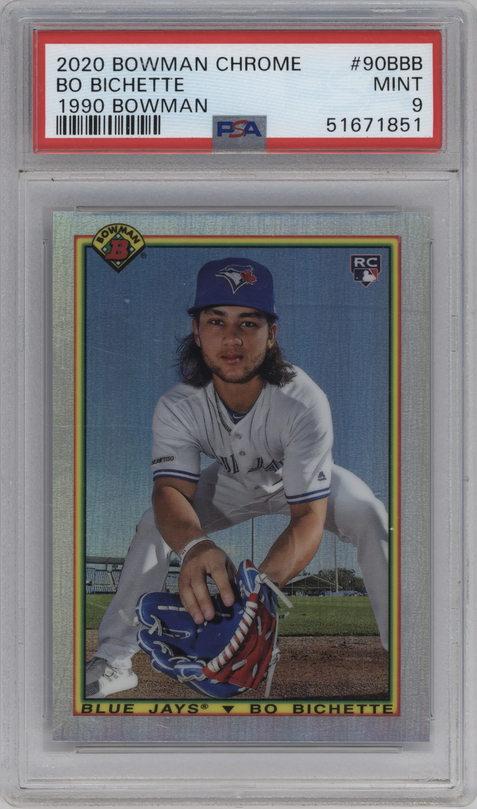 2020 Bowman 1990 Bo Bichette #90B-BB PSA 9