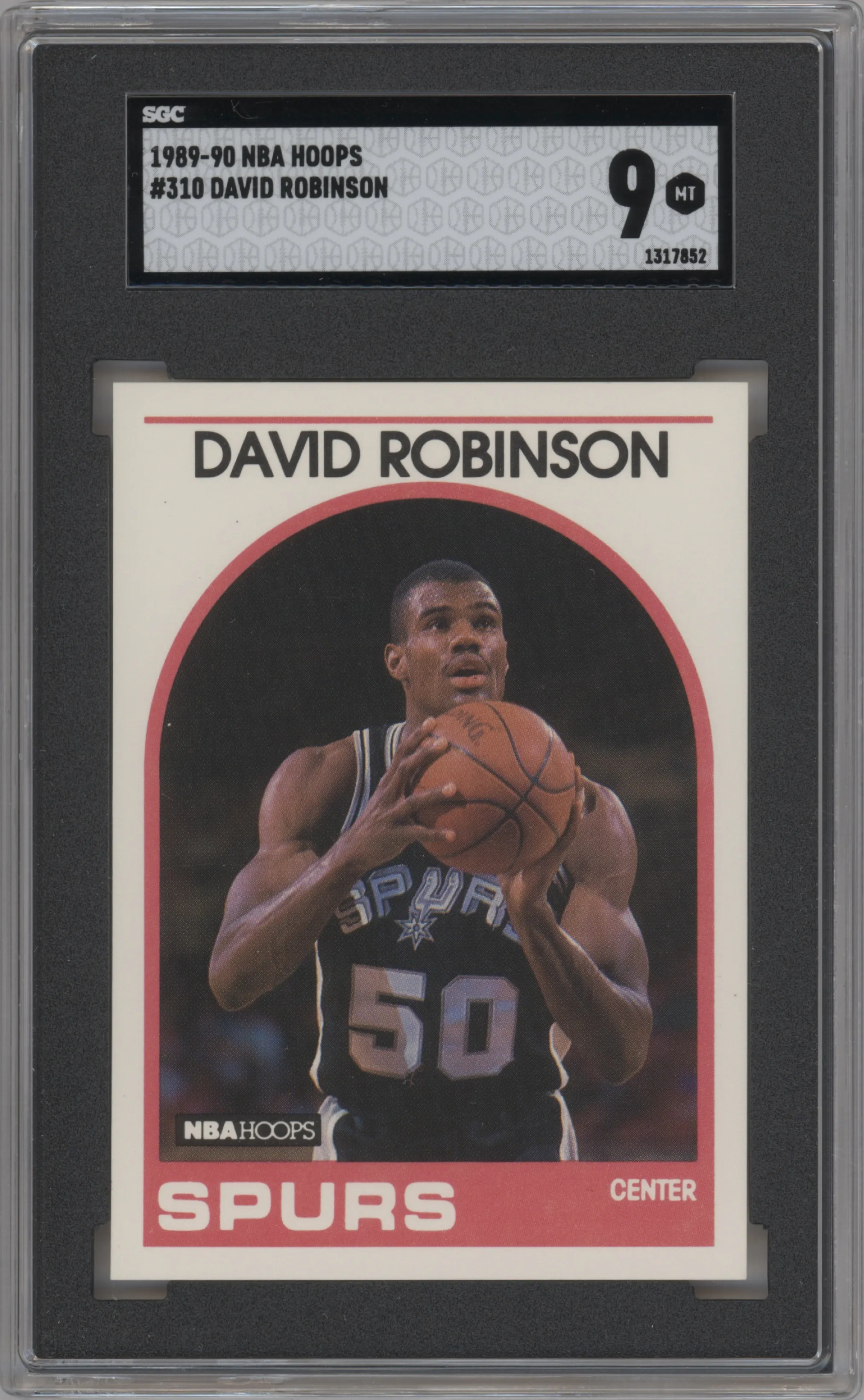 1989 NBA Hoops David Robinson SGC 9