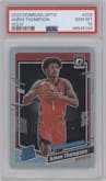 Amen Thompson from the 2023-24 Donruss Optic set featuring a Holo parallel graded by PSA and given an overall grade of 10.